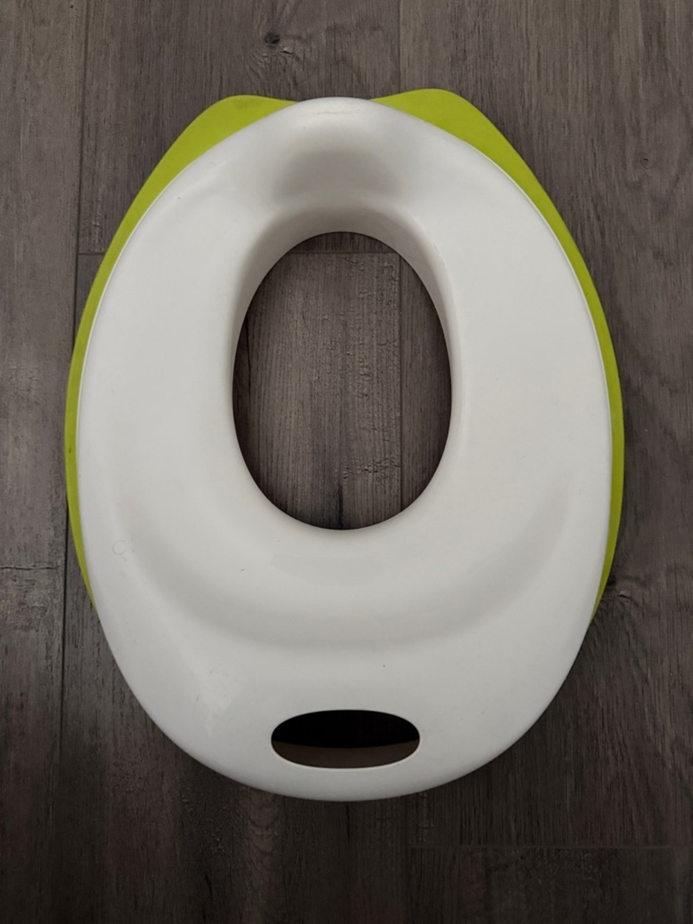 White and Lime Toddler Potty Seat - Comfortable Soft-Edge Toilet Trainer